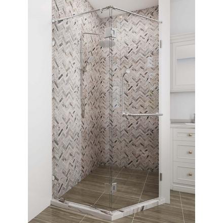 Sorrento Herringbone Polished Marble Mosaic Sorrento Herringbone Polished Marble Mosaic