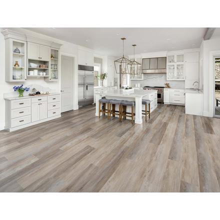 Mountain White Waterproof Rigid Core Luxury Vinyl Plank - Cork Pad Mountain White Waterproof Rigid Core Luxury Vinyl Plank - Cork Pad