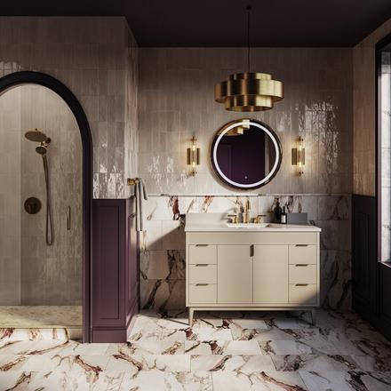 Volakas Herringbone Honed Marble Mosaic Volakas Herringbone Honed Marble Mosaic