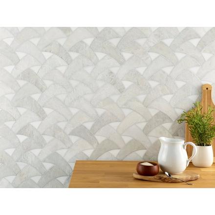 Serene Iceberg Dolomite Polished Marble Mosaic Serene Iceberg Dolomite Polished Marble Mosaic