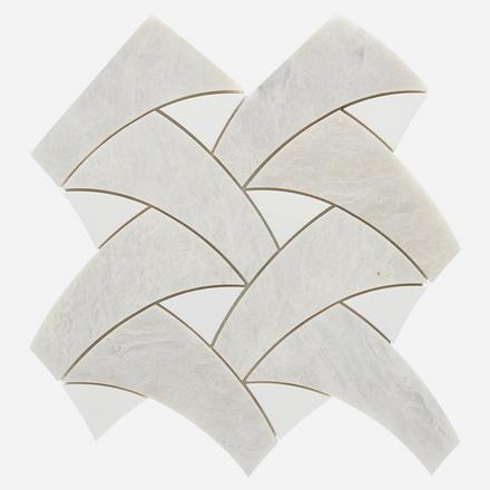 Serene Iceberg Dolomite Polished Marble Mosaic Serene Iceberg Dolomite Polished Marble Mosaic