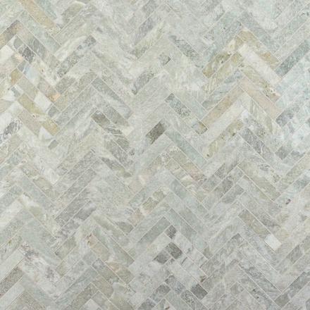 Willow Sage Herringbone Marble Mosaic Willow Sage Herringbone Marble Mosaic