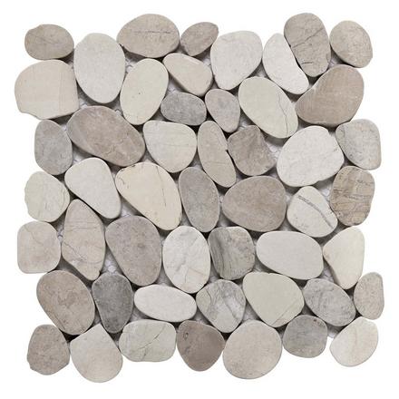 Lucia Tumbled Pebble Marble Mosaic Lucia Tumbled Pebble Marble Mosaic