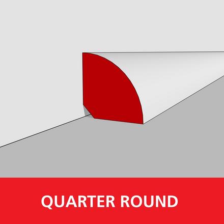 Bellevue Moon 94in. Laminate Quarter Round Bellevue Moon 94in. Laminate Quarter Round