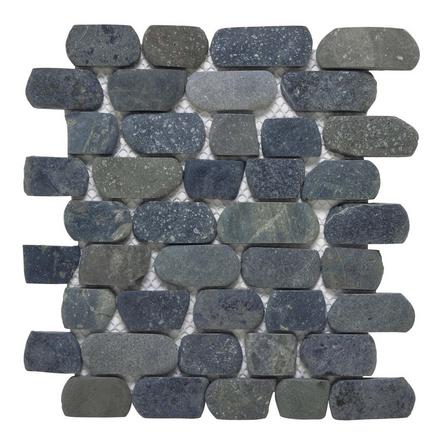 Lake Tahoe Black Strip Pebble Mosaic Lake Tahoe Black Strip Pebble Mosaic