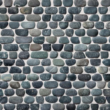 Lake Tahoe Black Strip Pebble Mosaic Lake Tahoe Black Strip Pebble Mosaic