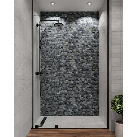 Lake Tahoe Black Strip Pebble Mosaic Lake Tahoe Black Strip Pebble Mosaic