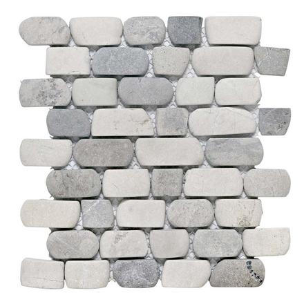 Meeks Bay Beige Strip Pebble Mosaic Meeks Bay Beige Strip Pebble Mosaic