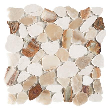 Monteverde Onyx Honed II Pebble Mosaic Monteverde Onyx Honed II Pebble Mosaic
