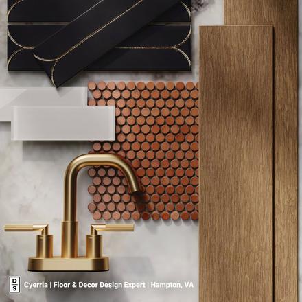 Copper Penny Glass Mosaic Copper Penny Glass Mosaic