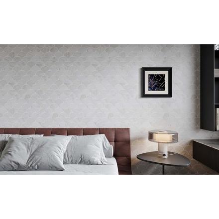 Sahara Carrara Fan Honed Marble Mosaic Sahara Carrara Fan Honed Marble Mosaic