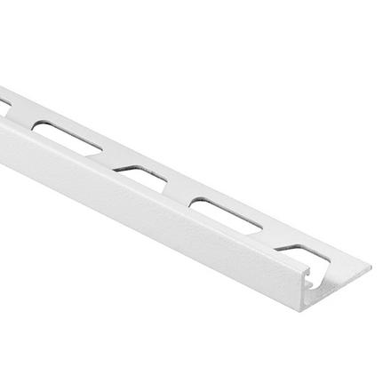 Schluter Schiene Edge Trim  1/2in. Anodized Aluminum White Schluter Schiene Edge Trim  1/2in. Anodized Aluminum White