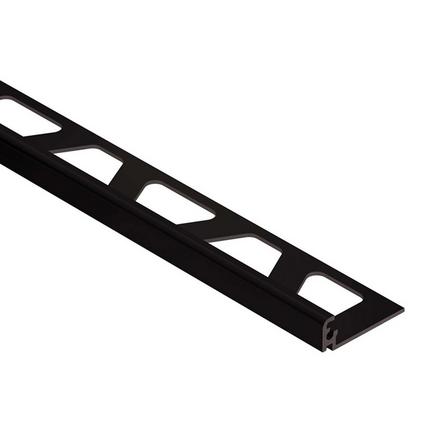 Schluter Jolly Edge Trim 3/8in. Anodized Aluminum Black Schluter Jolly Edge Trim 3/8in. Anodized Aluminum Black