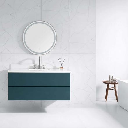 Luna 27.5 in. Brushed Nickel LED Mirror Luna 27.5 in. Brushed Nickel LED Mirror