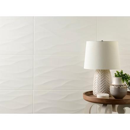 Wave Blanco Ceramic Tile Wave Blanco Ceramic Tile