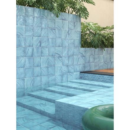 Atlantic Azul High Gloss Porcelain Tile Atlantic Azul High Gloss Porcelain Tile