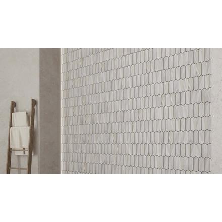 Sienna Picket Honed Marble Mosaic Sienna Picket Honed Marble Mosaic