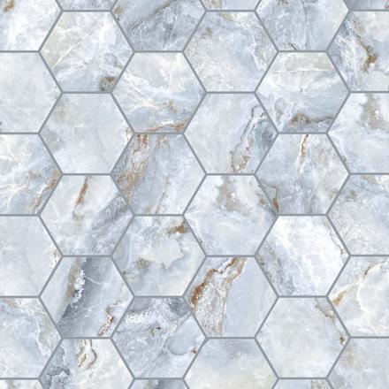 Oceana Azul Porcelain Hexagon Mosaic Oceana Azul Porcelain Hexagon Mosaic