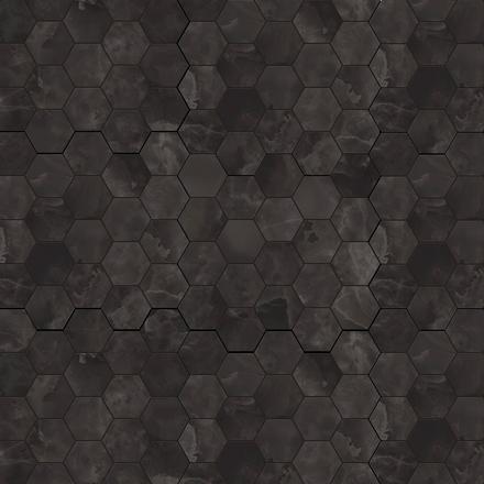 Onyx Noir Porcelain Hexagon Mosaic Onyx Noir Porcelain Hexagon Mosaic