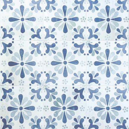Bluebell Floral Porcelain Tile Bluebell Floral Porcelain Tile