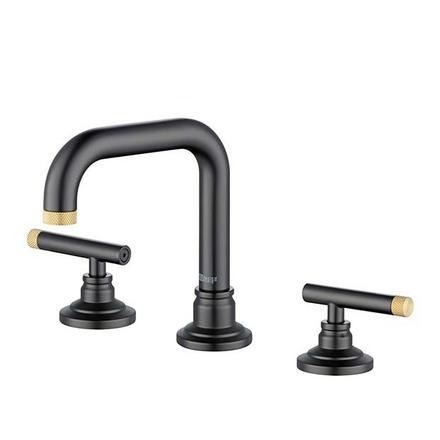 Duke 8 in. Widespread Brushed Gold and Matte Black Bath Faucet Duke 8 in. Widespread Brushed Gold and Matte Black Bath Faucet