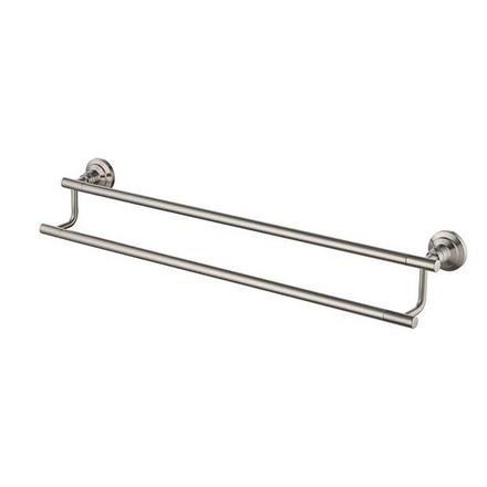 Jolie Brushed Nickel 24 in. Double Towel Bar Jolie Brushed Nickel 24 in. Double Towel Bar