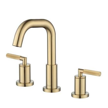 Lizzie 8 in. Widespread Brushed Gold Bath Faucet Lizzie 8 in. Widespread Brushed Gold Bath Faucet