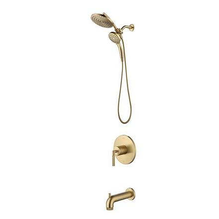 Lizzie Brushed Gold Tub and Shower Combination Lizzie Brushed Gold Tub and Shower Combination