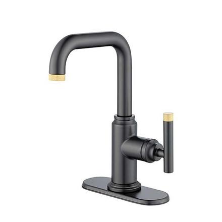 Duke Single Handle Brushed Gold and Matte Black Bath Faucet Duke Single Handle Brushed Gold and Matte Black Bath Faucet