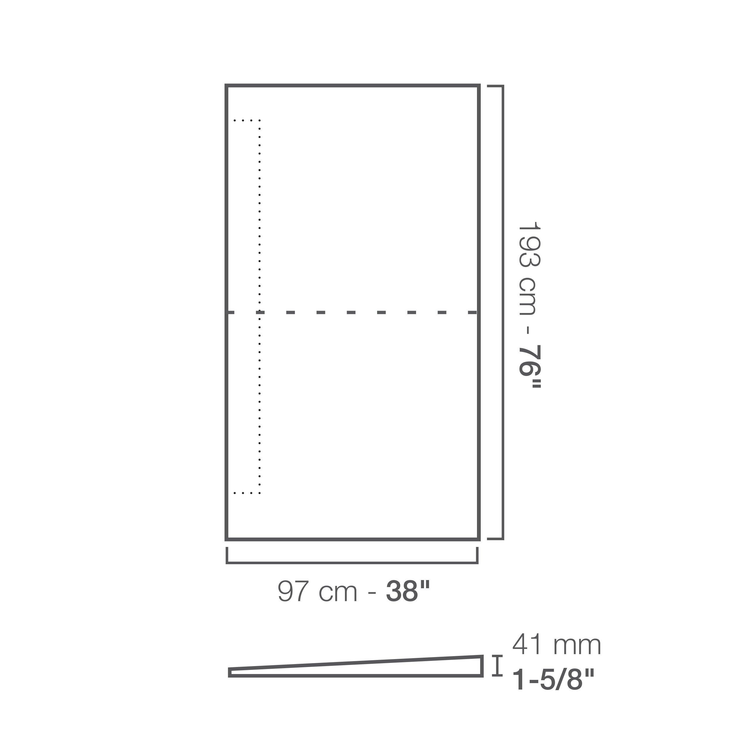 Schluter Kerdi-Shower Side Linear Tray 76in. x 38in.