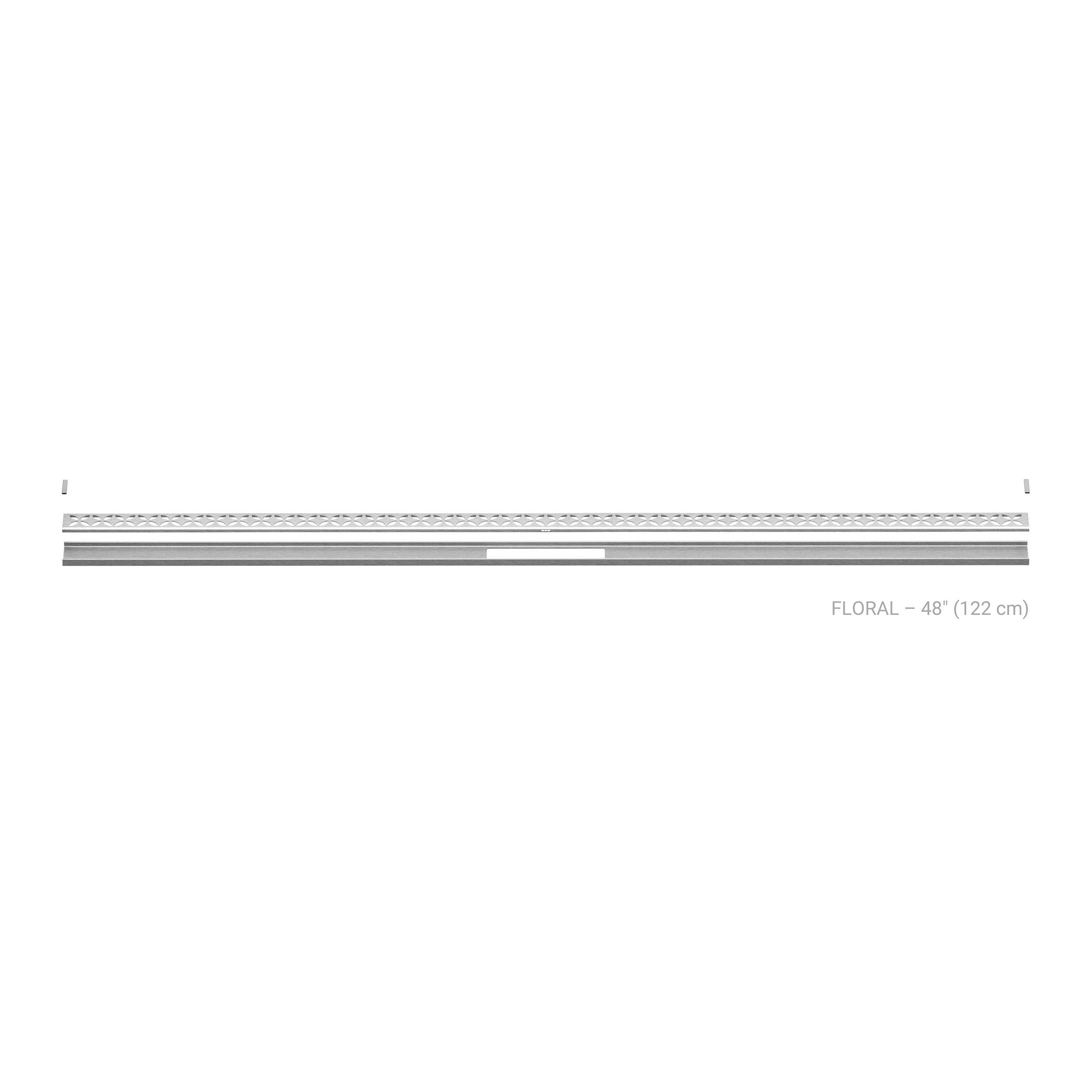 Schluter Kerdi-Line 4ft. Vario Floral Linear Drain