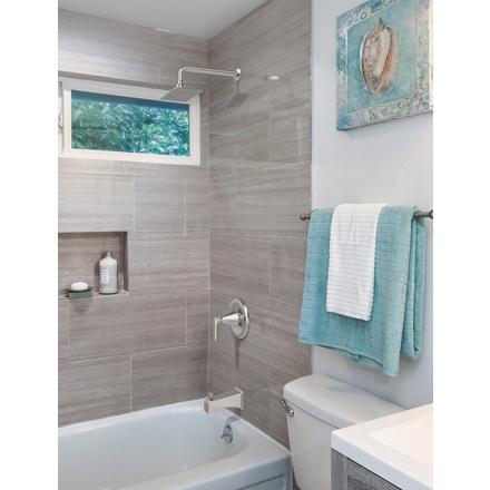 Harper Brushed Nickel Tub and Shower Combination Harper Brushed Nickel Tub and Shower Combination