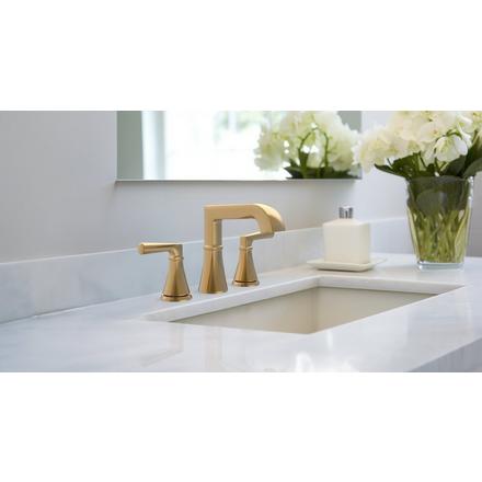 Harper 8 in. Widespread Brushed Gold Bath Faucet Harper 8 in. Widespread Brushed Gold Bath Faucet