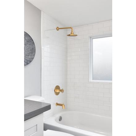 Abbey Brushed Gold Tub and Shower Combination Abbey Brushed Gold Tub and Shower Combination