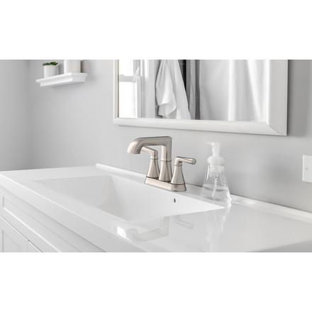 Harper 4 in. Center Set Brushed Nickel Bath Faucet Harper 4 in. Center Set Brushed Nickel Bath Faucet