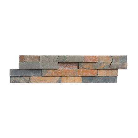 Multi Color Slate Stacked Stone Ledger Panel Multi Color Slate Stacked Stone Ledger Panel