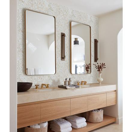 Babys Breath Thassos Beige Waterjet Mosaic Babys Breath Thassos Beige Waterjet Mosaic