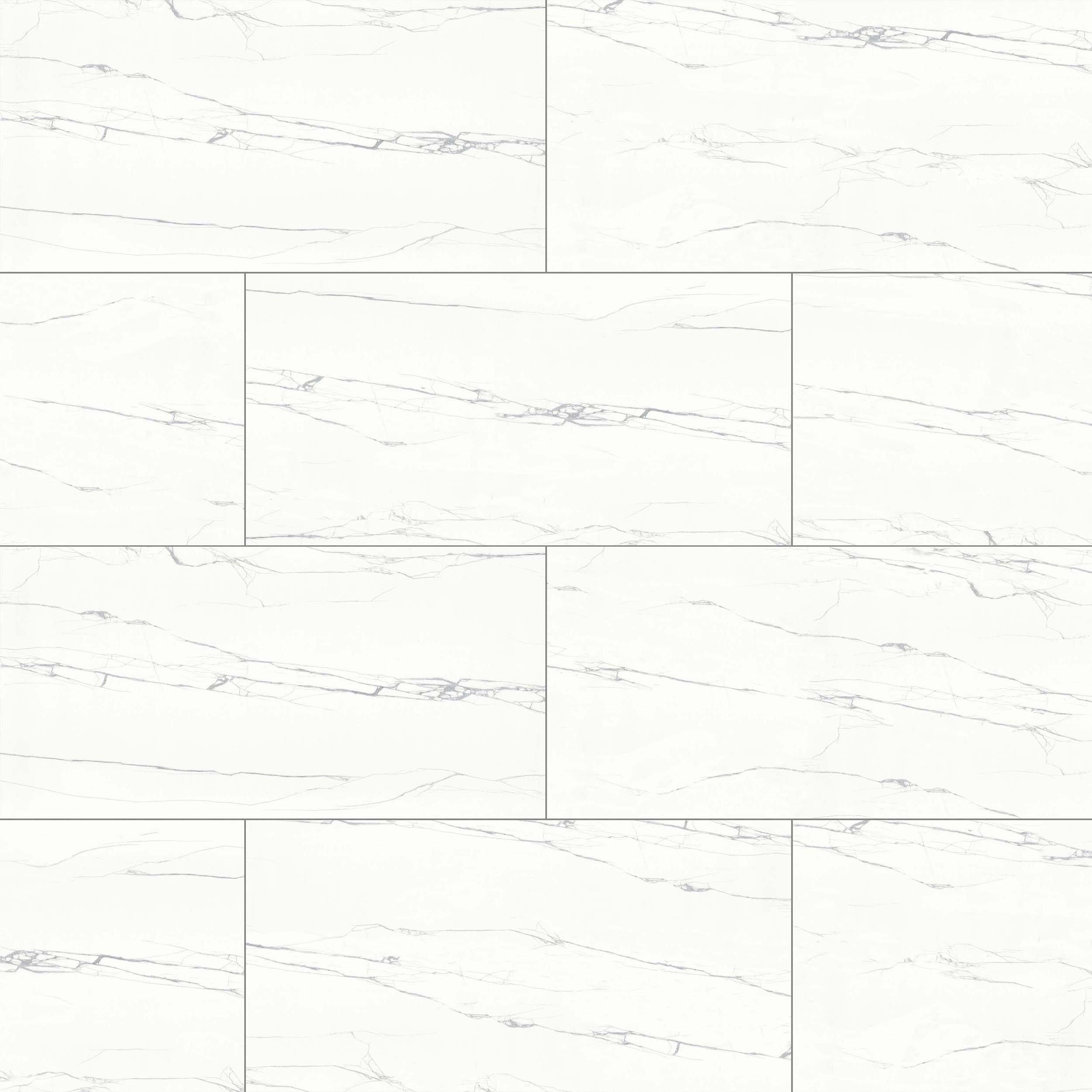 Giacometti White Polished Porcelain Tile