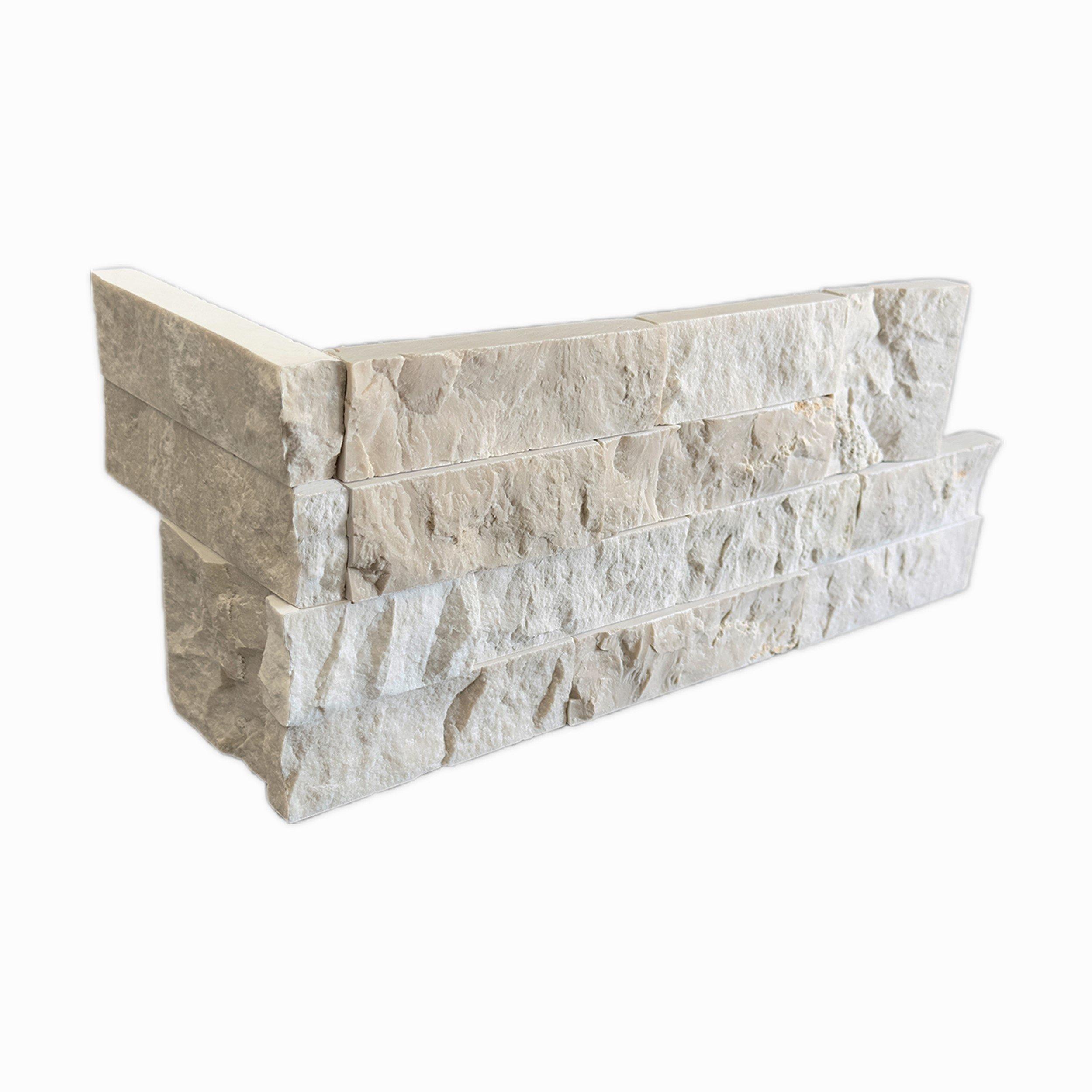Coastal Bluff Splitface Marble Corner Ledger