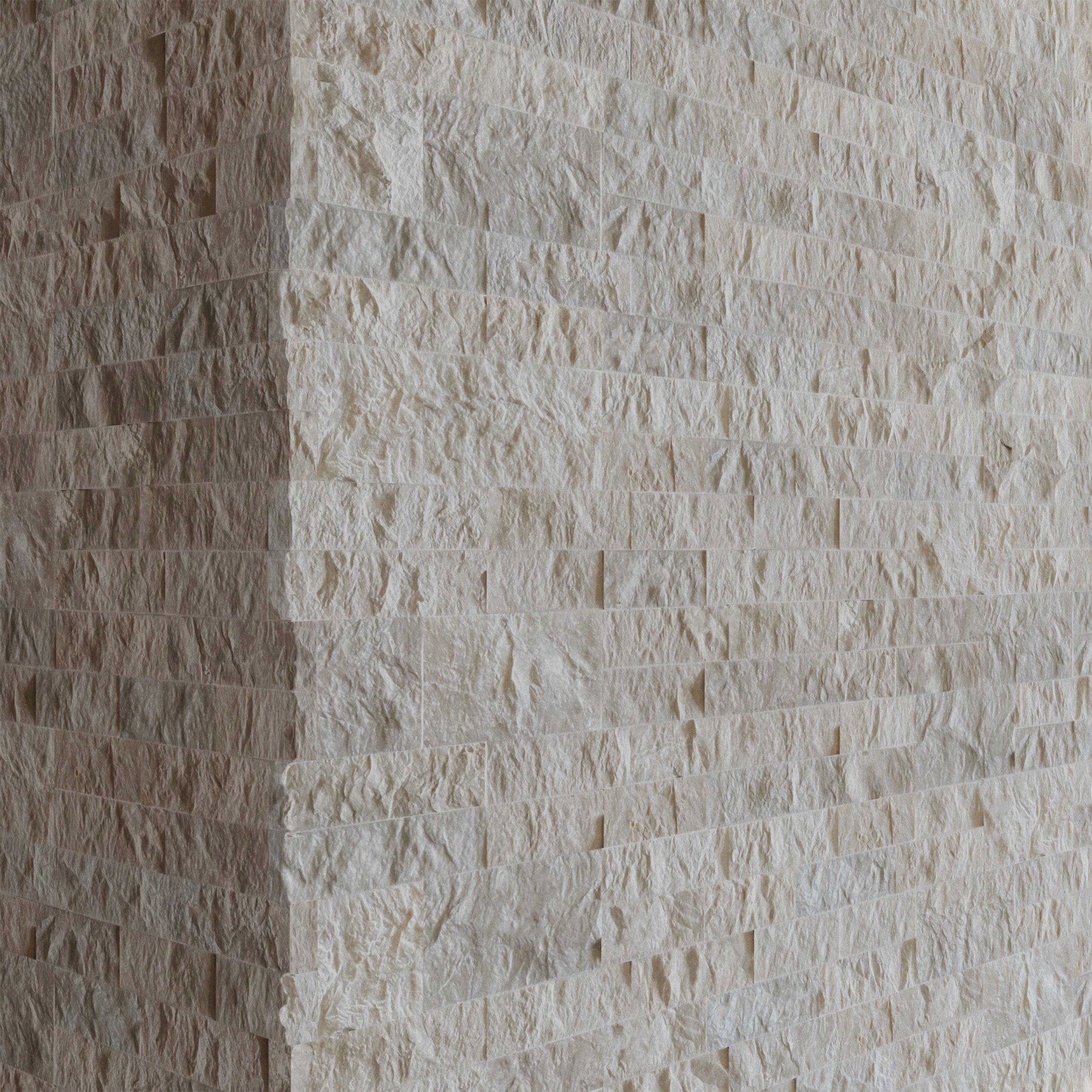 Coastal Bluff Splitface Marble Corner Ledger