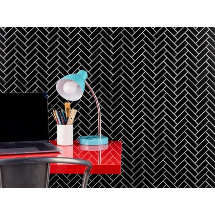 Matte Black Herringbone Porcelain Mosaic Matte Black Herringbone Porcelain Mosaic