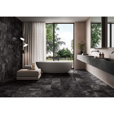 Onyx Noir Polished Porcelain Tile Onyx Noir Polished Porcelain Tile