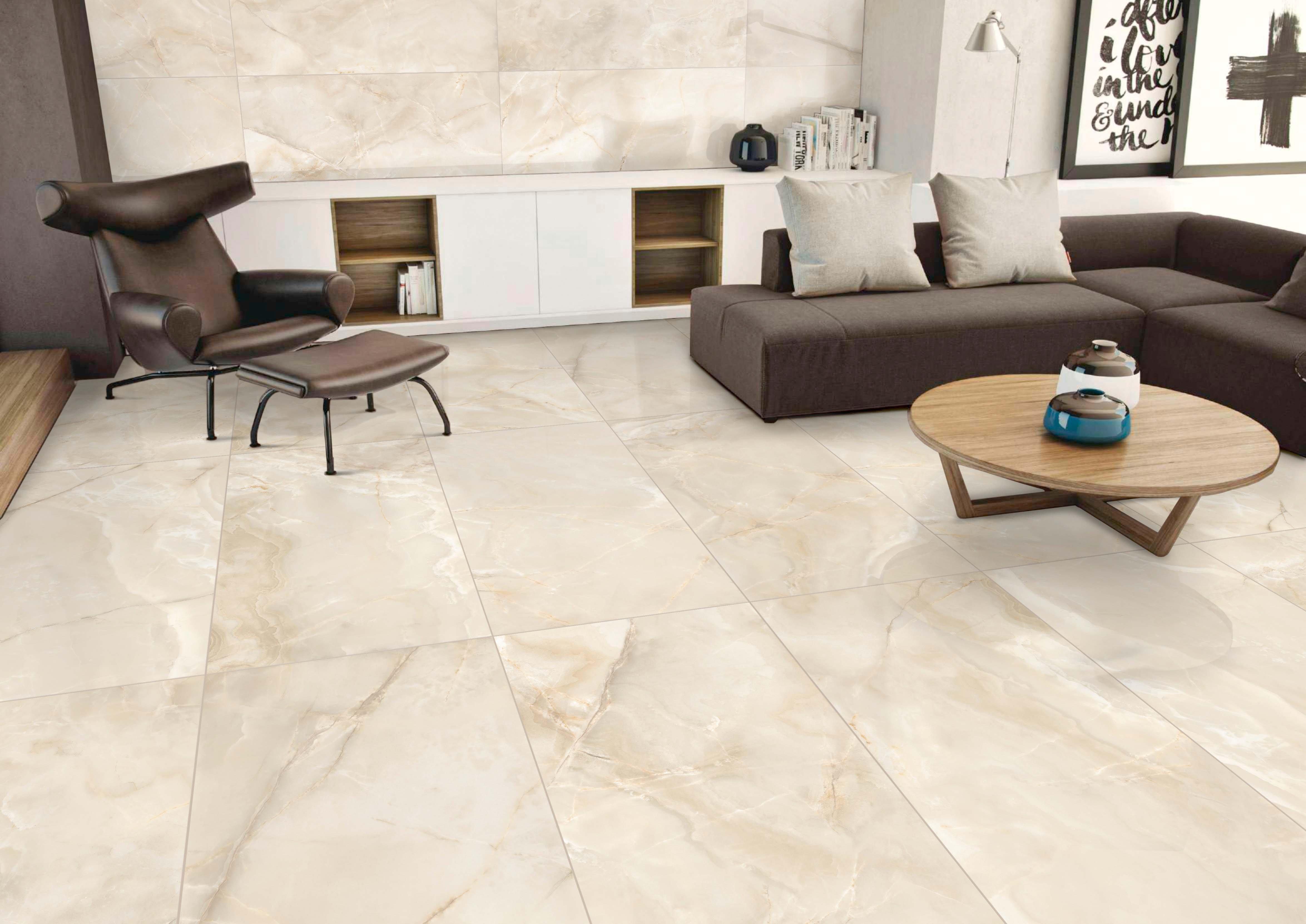 Caramel Onyx Polished Porcelain Tile