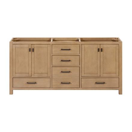 Kent 72 in. Natural Oak Double Vanity Base Kent 72 in. Natural Oak Double Vanity Base