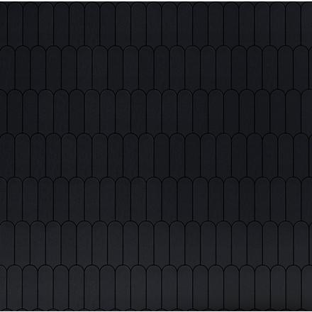 Basalt Scallop Honed Mosaic Basalt Scallop Honed Mosaic