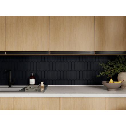 Basalt Scallop Honed Mosaic Basalt Scallop Honed Mosaic