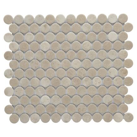 Mink Penny Matte Porcelain Mosaic Mink Penny Matte Porcelain Mosaic