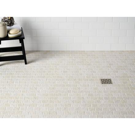 Zellige Ivory Offset Matte Porcelain Mosaic Zellige Ivory Offset Matte Porcelain Mosaic