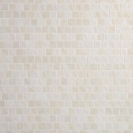Zellige Ivory Offset Matte Porcelain Mosaic Zellige Ivory Offset Matte Porcelain Mosaic