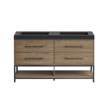 Brookwood 60 in. Natural Brown Vanity with Engineered Stone Top Brookwood 60 in. Natural Brown Vanity with Engineered Stone Top